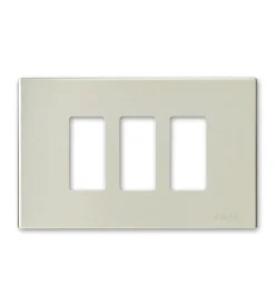 Placca 3m alluminio scatto oro 8000 - vimar.