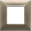 Placca 2m bronzo metallizzato - vimar