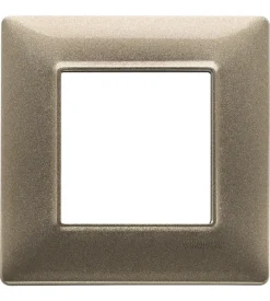 Placca 2m bronzo metallizzato - vimar