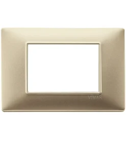Placca 3m champagne opaco plana - vimar.