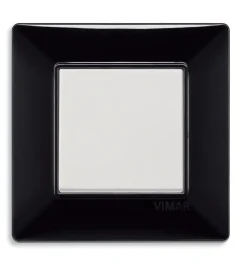 Placca 2m nero plana - vimar.