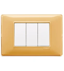 Placca 3m reflex ambra plana - vimar.