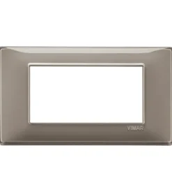 Placca 4m reflex cenere plana - vimar