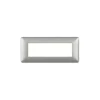 Placca matix 6 moduli silver am4806msl - bticino