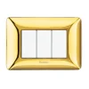 Placca 3p oro lucido matix am4803gor - bticino.
