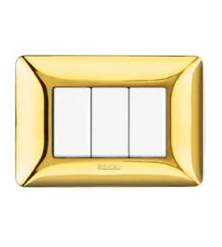 Placca 3p oro lucido matix am4803gor - bticino.