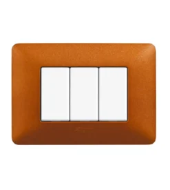 Placca 3p rosso terra matix am4803trt - bticino