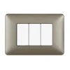 Placca 3p titanium matix am4803mta - bticino