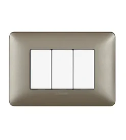 Placca 3p titanium matix am4803mta - bticino