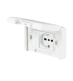 Placca premontata con interruttore poly pool 10/16 a