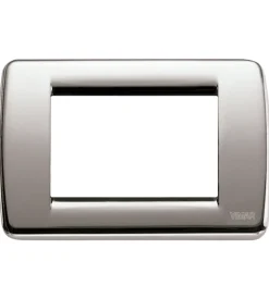 Placca rondò 3m nichel spazzolato - vimar