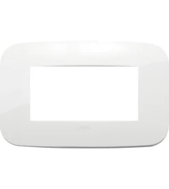 Placca round 4m bianco arké - vimar