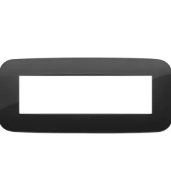 Placca round 7m nero - vimar