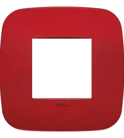 Placca round 2m rosso - vimar