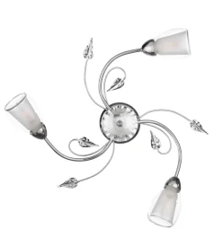 Plafoniera 3 luci onli "liliana" cromo e14