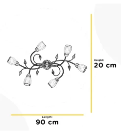Plafoniera 6 luci onli 
