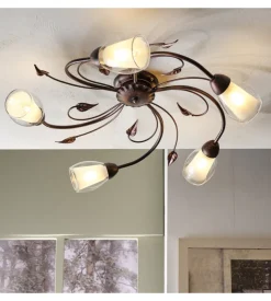 Plafoniera 5 luci onli 