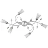 Plafoniera 6 luci onli "liliana" cromo e14