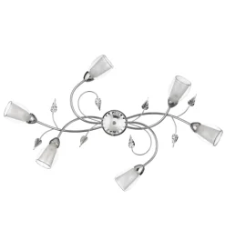 Plafoniera 6 luci onli "liliana" cromo e14