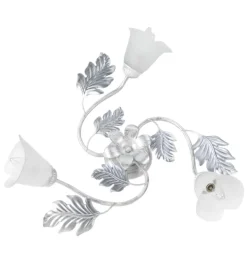 Plafoniera 3 luci onli "marilena" argento e14