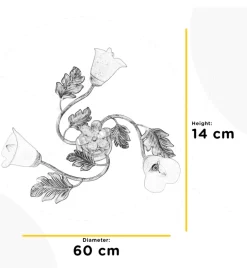 Plafoniera 3 luci onli 