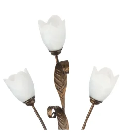 Plafoniera 6 luci onli "sonia" bronzo e14