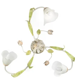 Plafoniera 3 luci onli "wilma" bianco e14