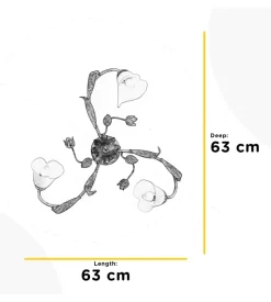 Plafoniera 3 luci onli 