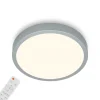 Plafoniera a led runa - led cct argento - d. 38 cm