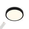 Plafoniera a led runa - led cct nero - d. 38 cm