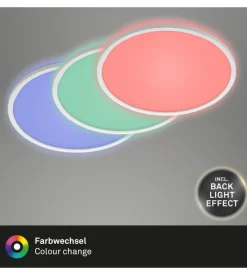 Plafoniera a led slim- led rgb bianco - d. 42 cm