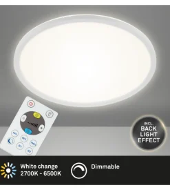 Plafoniera a led slim- led cct bianco - d. 42 cm