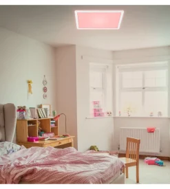 Plafoniera a led slim- led rgb bianco - 42x42 cm