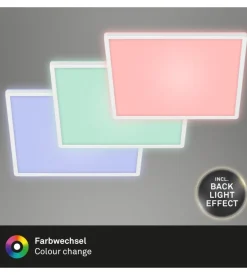 Plafoniera a led slim- led rgb bianco - 42x42 cm