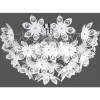 Plafoniera "blowball" con fiori trasparenti ø 55 cm