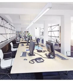 Plafoniera led a sospensione con chip samsung 4000k 50w, 6000lm