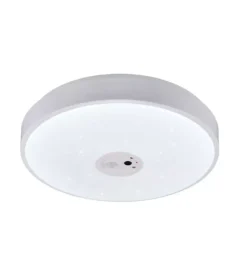 Plafoniera led "aspetta" bianca con videocamera 6000k ø40 cm