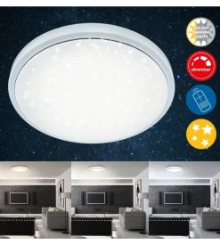 Plafoniera led "cielo stellato" con telecomando, 1920 lm