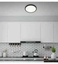 Plafoniera led con bordo nero ø 29 cm, 12 w