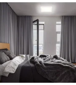 Plafoniera led con retroilluminazione 19x19 cm, 1400 lm