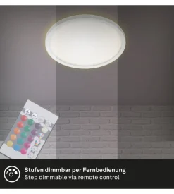 Plafoniera led con retroilluminazione con telecomando ø 29,3 cm, 1850 lm