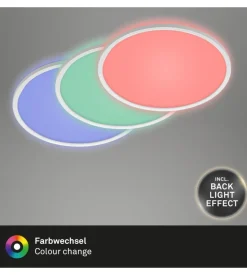 Plafoniera led con retroilluminazione con telecomando ø 29,3 cm, 1850 lm