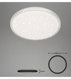 Plafoniera led con telecomando ø 39 cm, 24 w