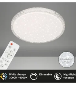 Plafoniera led con telecomando ø 39 cm, 24 w