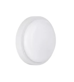 Plafoniera led da esterno eglo "boschetto" bianco rotonda 4000k