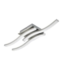 Plafoniera led da interno eglo "cabezas" grigio 3 luci 4000k