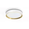 Plafoniera led da interno philips "hanno" bianca e oro 4000k