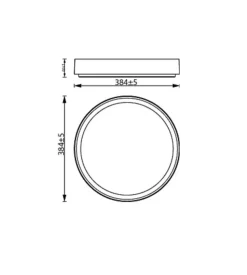 Plafoniera led da interno philips "hanno" bianca e oro 4000k