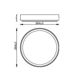 Plafoniera led da interno philips "hanno" nero e oro 4000k