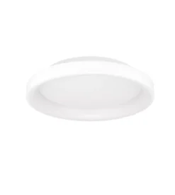 Plafoniera led da interno eglo "loretello" bianco tondo 2700-6500k